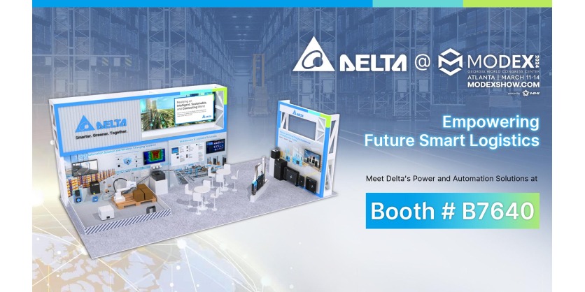 Delta Showcases Innovative Wireless Charging Solutions and Machine Vision Solutions for Smart Logistics at MODEX 2024