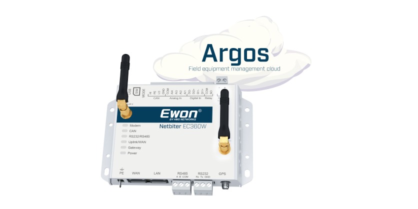 Ewon Netbiter EC360W with Revamped Argos Cloud Interface and New Mobile App