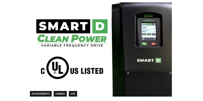 SmartD 25HP AFE VFD is UL Certified