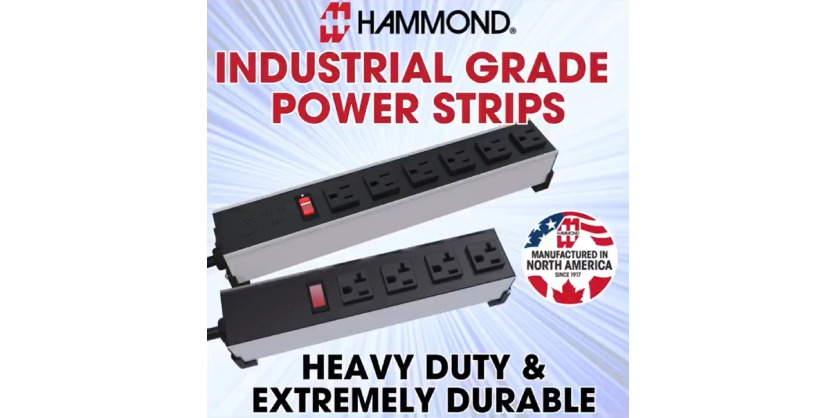 Industrial Grade Power Strips from Hammond Manufcturing