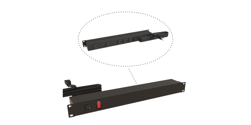 Rack Mount Basic PDU 1583 Series from Hammond Manufacturing